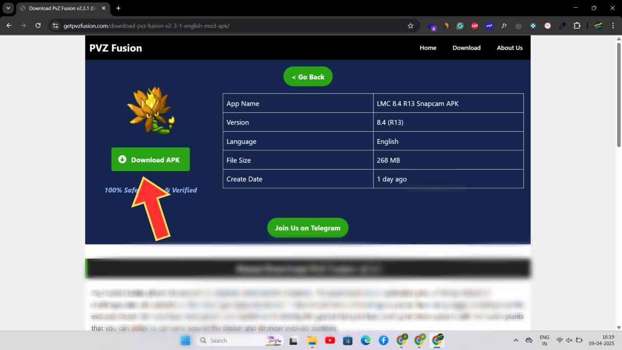 Download the PvZ Fusion APK File
