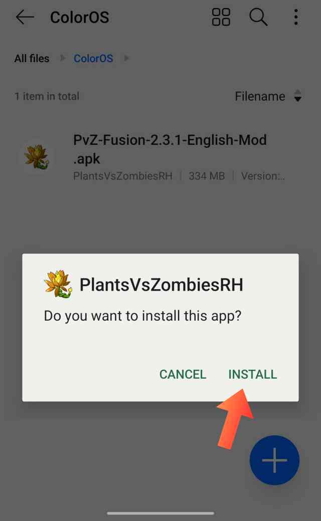 Install PvZ Fusion APK